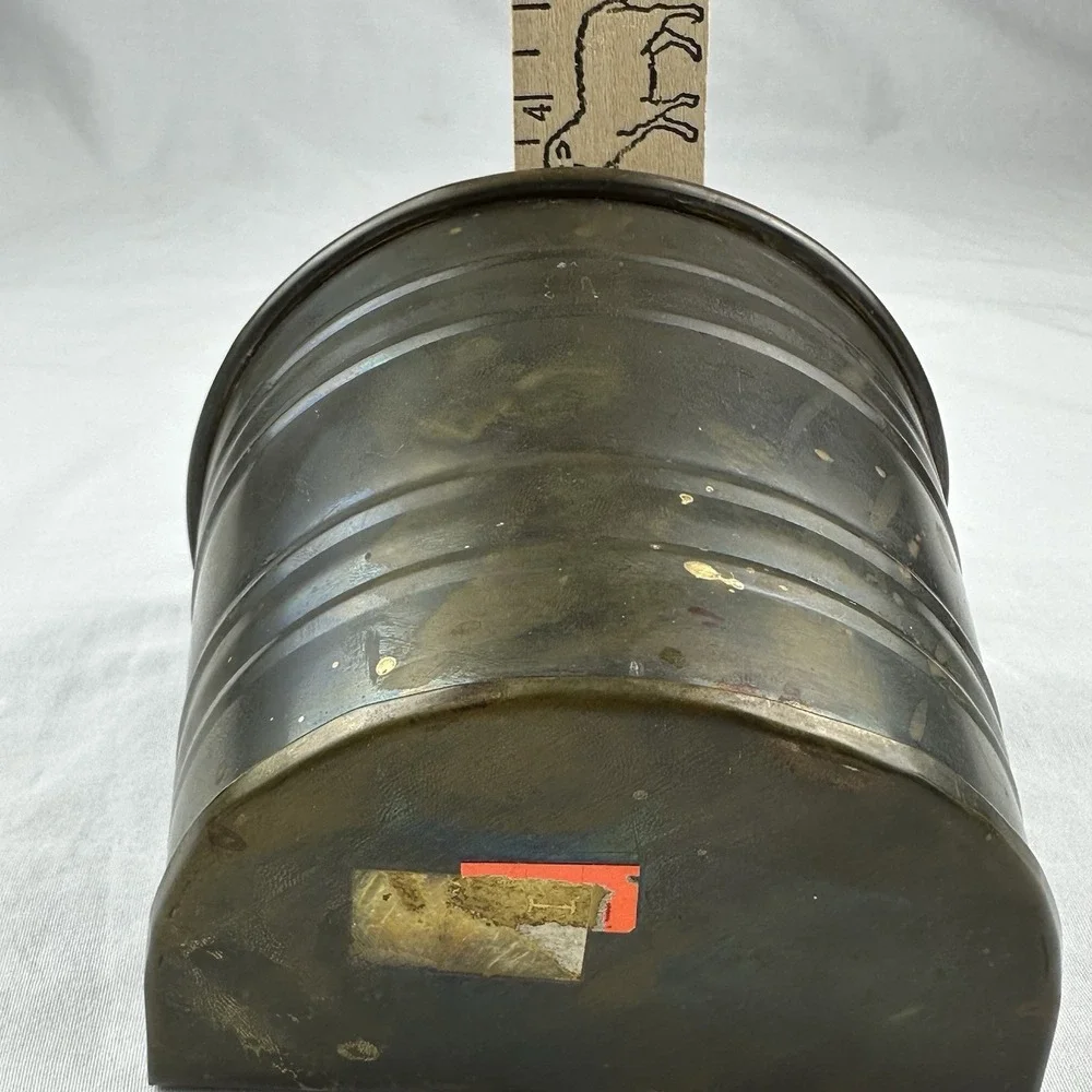Vintage Brass Tone Wall Pocket Planter Mid Century Grandmillennial Cottagecore